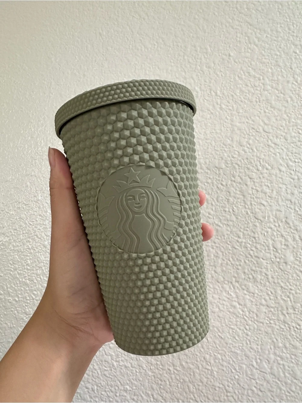 Starbucks Olive Green Textured Reusable Cup